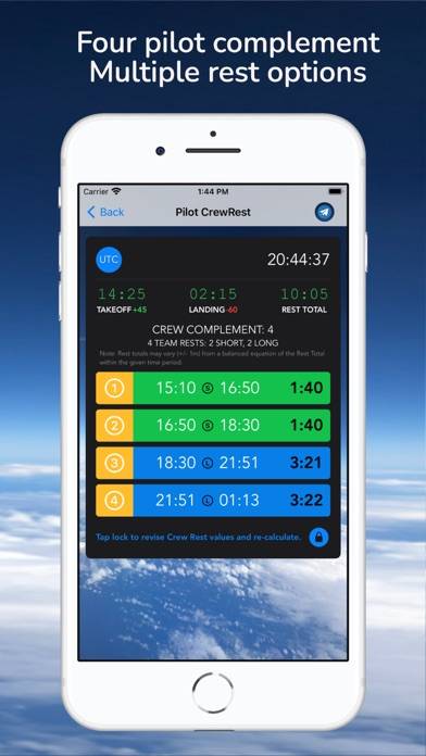 Pilot CrewRest App skärmdump #5