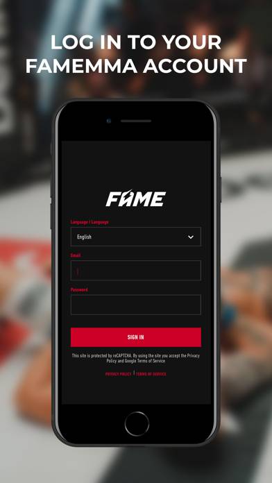 Fame Mma Player App-Screenshot #1