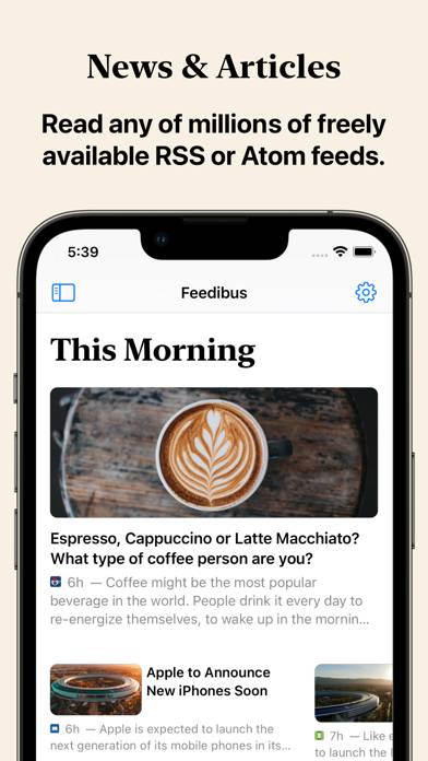 Feedibus  RSS Feed Reader App-Screenshot #1
