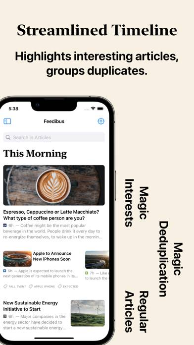 Feedibus  RSS Feed Reader App skärmdump #6