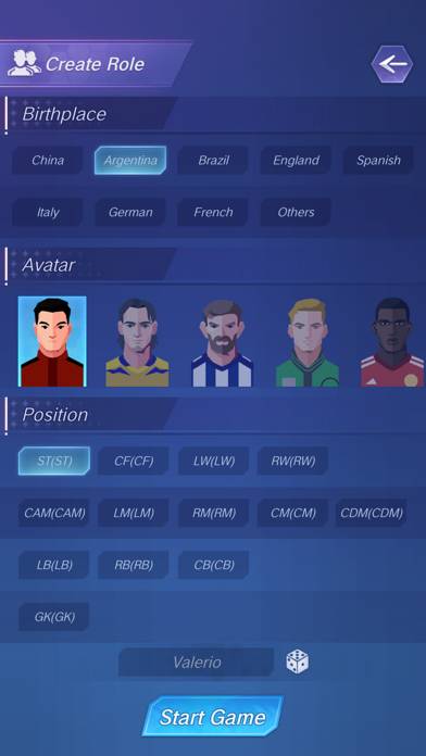 Football Rising Star App skärmdump #5