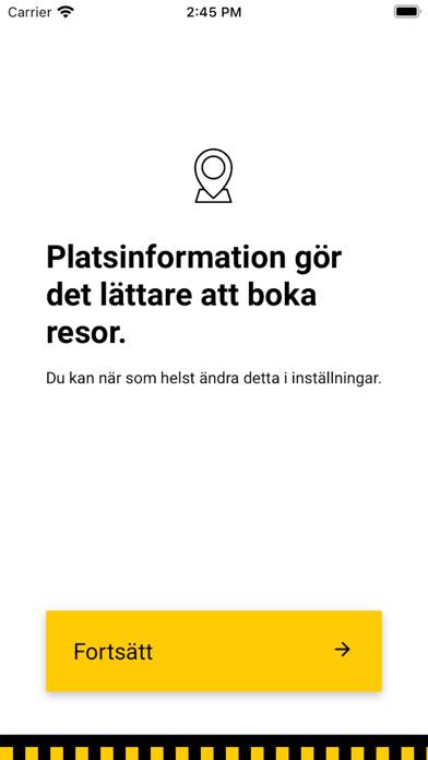 Taxi Göteborg App skärmdump