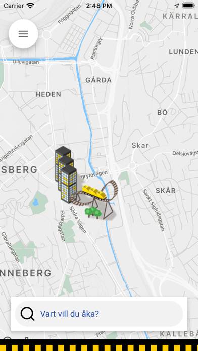 Taxi Göteborg App skärmdump