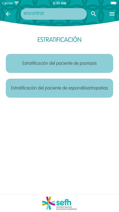 SEFH-Guías práct. farmacéutica Captura de pantalla de la aplicación #6