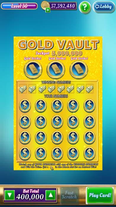 Scratch Off Lottery Casino Capture d'écran de l'application #5