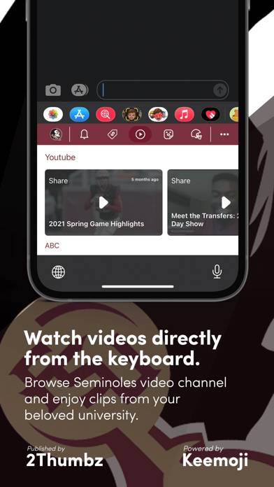 FSU Seminoles Keyboard App screenshot #2