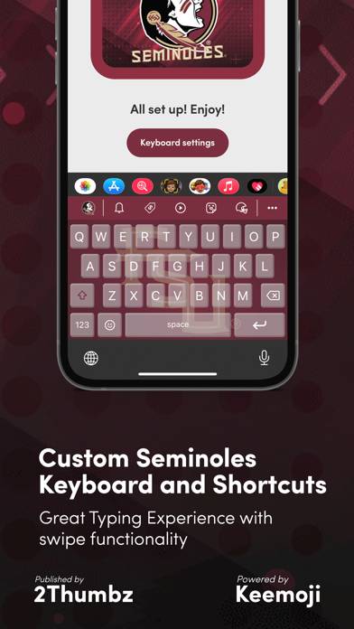 FSU Seminoles Keyboard App screenshot #4