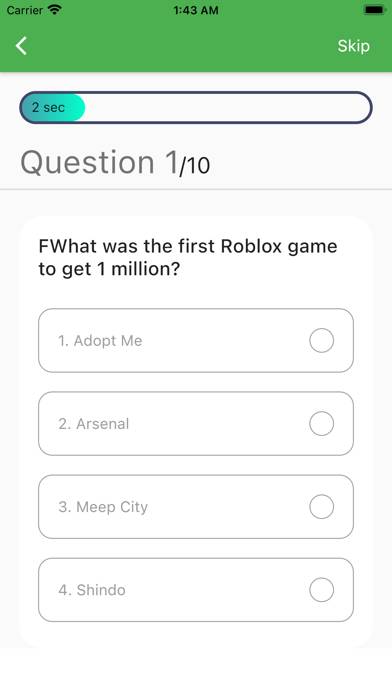 Robux Codes Gold Cards Quiz App screenshot #6