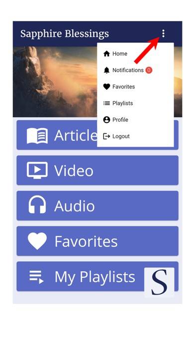 Sapphire Blessings App screenshot