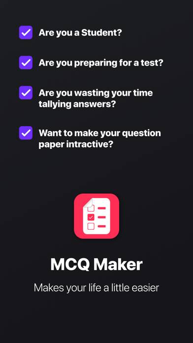 MCQ Maker Multiple Choice Test App screenshot #1