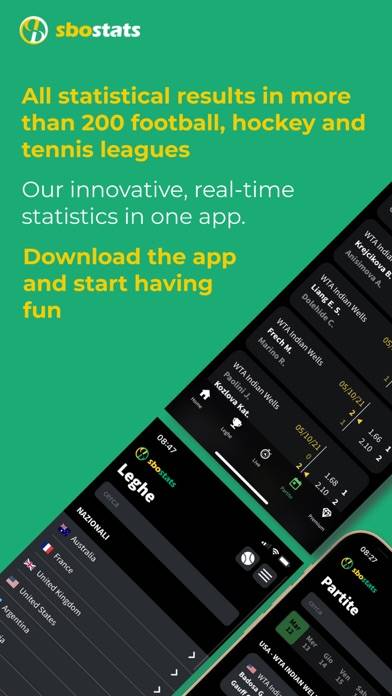 Sbostats: live, stats and odds Schermata dell'app #1