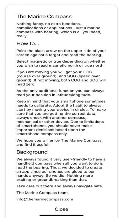 The Marine Compass skärmdump