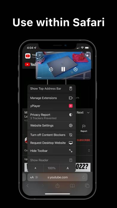 YPlayer for YouTube Captura de pantalla de la aplicación #2