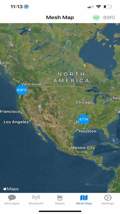 Meshtastic captura de pantalla