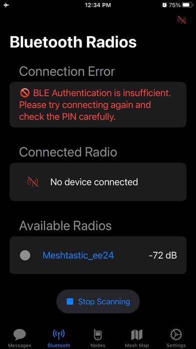 Meshtastic Captura de pantalla de la aplicación
