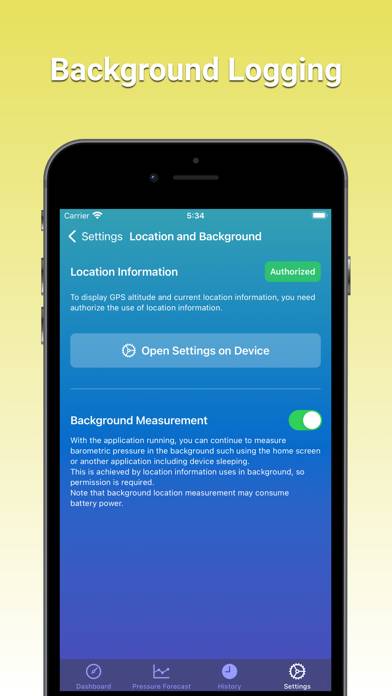 Torr: Barometer, Altimeter App Скриншот приложения #6