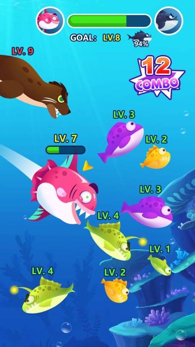 Ocean Fish Evolution Captura de pantalla de la aplicación #1