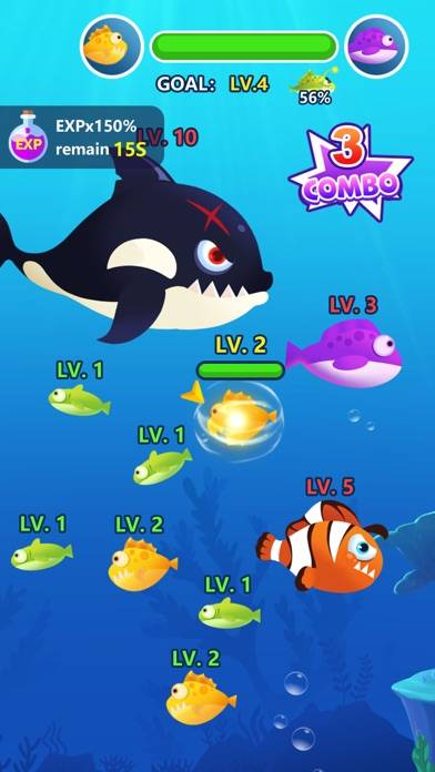 Ocean Fish Evolution Captura de pantalla de la aplicación #2