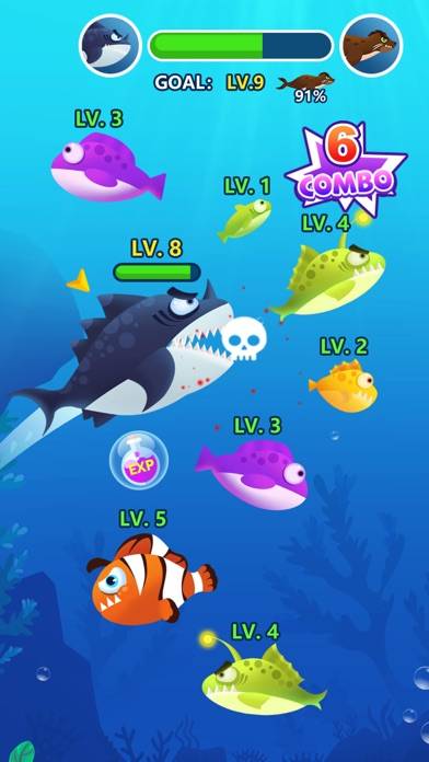 Ocean Fish Evolution Captura de pantalla de la aplicación #3