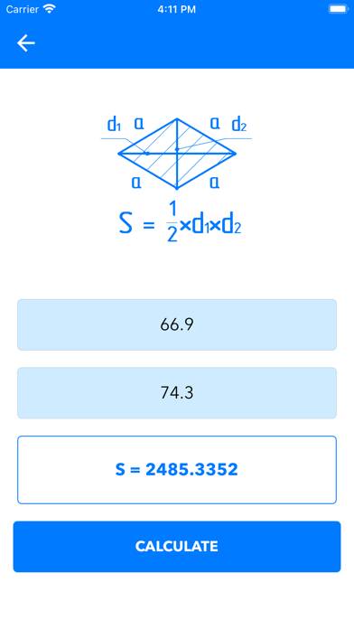 Geometry Shape Calculator Pro Captura de pantalla de la aplicación