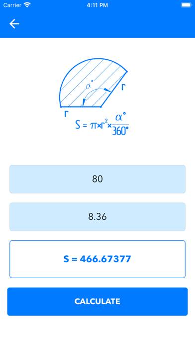 Geometry Shape Calculator Pro Captura de pantalla de la aplicación
