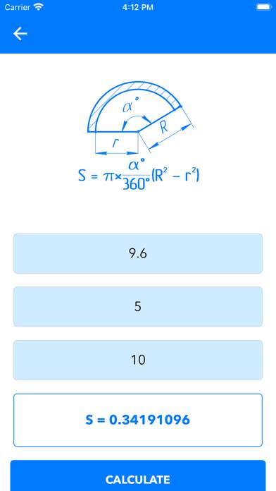 Geometry Shape Calculator Pro Captura de pantalla de la aplicación