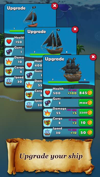 Pirate Raid: Caribbean Battle Captura de pantalla de la aplicación #2