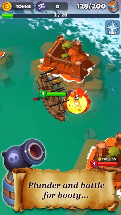 Pirate Raid: Caribbean Battle Schermata dell'app #3