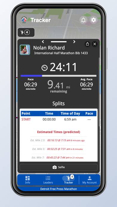 Detroit Free Press Marathon App screenshot #4