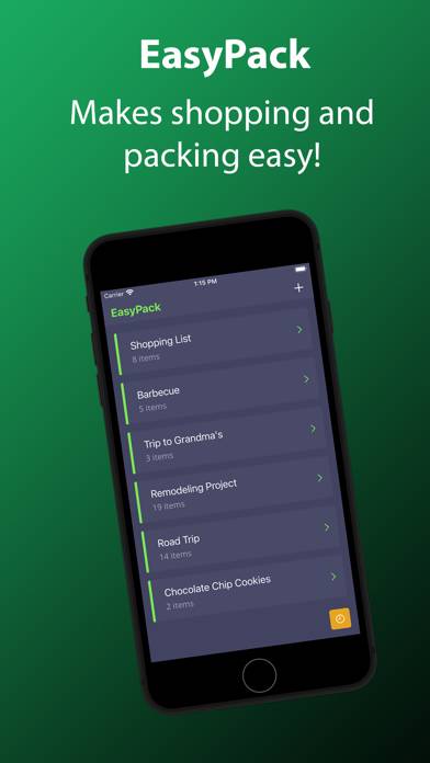 EasyPack Schermata dell'app #1