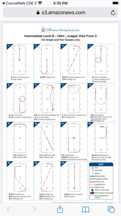 CourseWalk CDE 2 App skärmdump