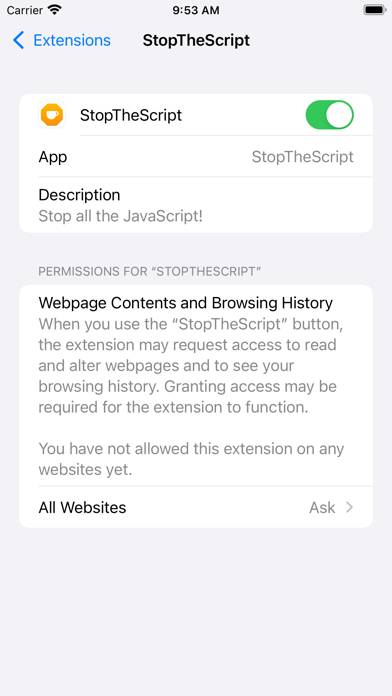 StopTheScript App screenshot #2