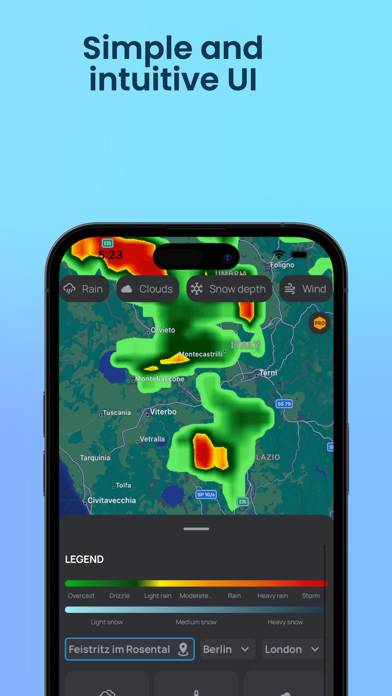 Rain Radar App App skärmdump