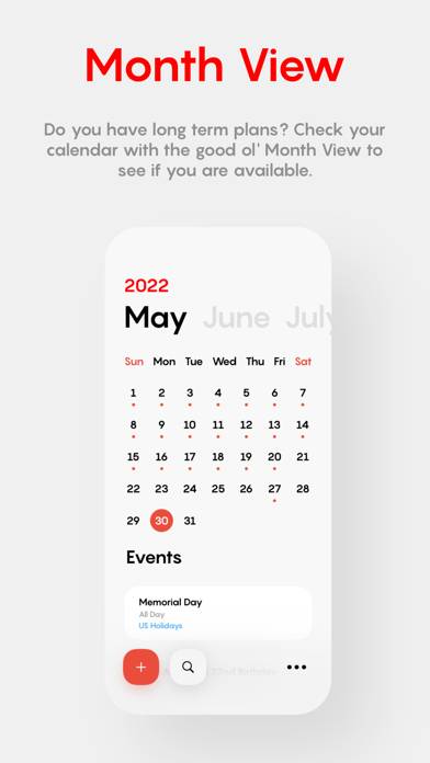 Dey: Minimal Calendar Capture d'écran de l'application #2