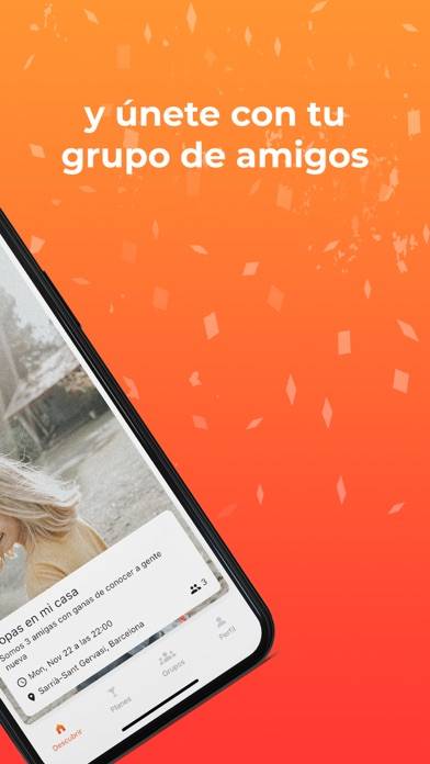 Hangeo: planes, amigos, fiesta Captura de pantalla de la aplicación