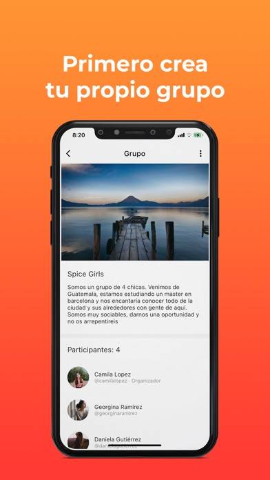 Hangeo: planes, amigos, fiesta Captura de pantalla de la aplicación