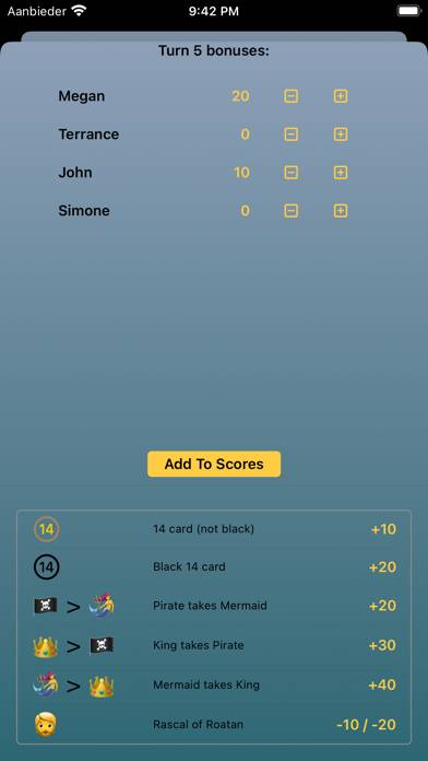 Skull King Scorekeeper capture d'écran du jeu
