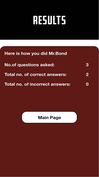 Bond Trivia App screenshot #3