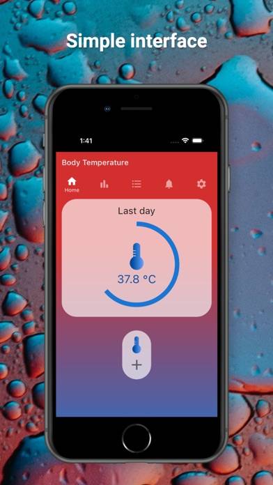 Body Temperature App Captura de pantalla de la aplicación #3