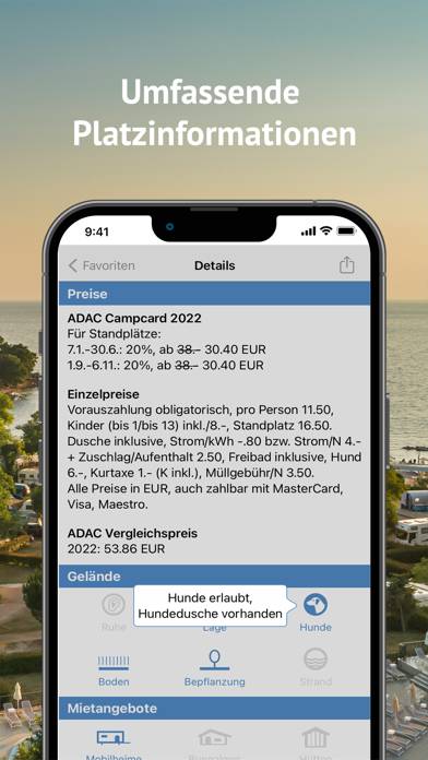 ADAC Camping / Stellplatz 2022 App screenshot #5