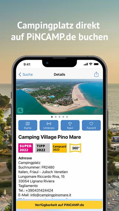 ADAC Camping / Stellplatz 2022 App-Screenshot #6