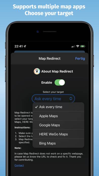 Map Redirect for Map Links App screenshot #3