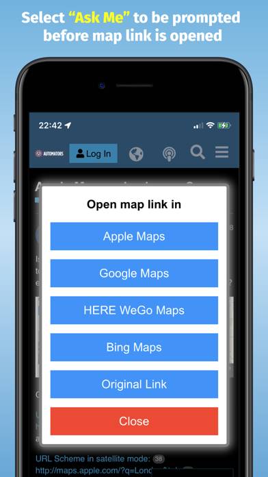Map Redirect for Map Links Captura de pantalla de la aplicación #4