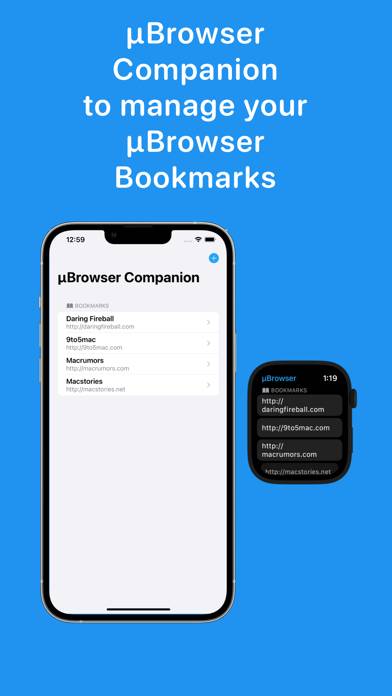 µBrowser App-Screenshot #1