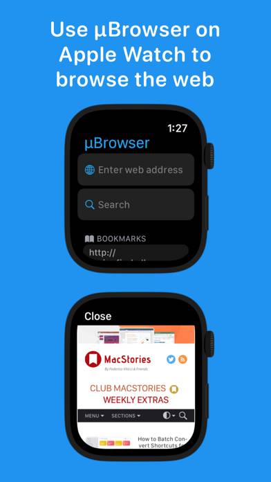 µBrowser App-Screenshot #2