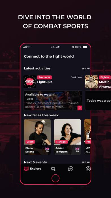 FightScout Captura de pantalla de la aplicación #3