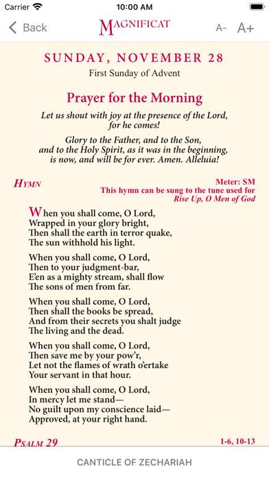Advent Magnificat 2021 App screenshot