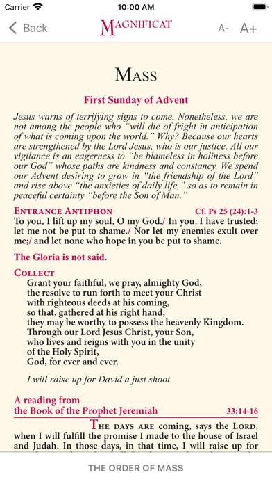 Advent Magnificat 2021 App screenshot