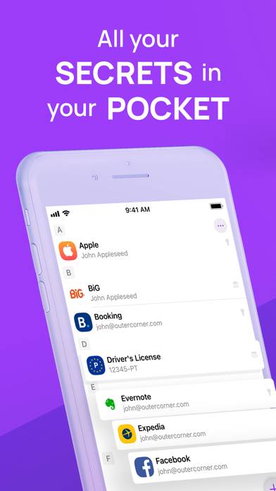 Secrets 4 | Passwort Manager Bildschirmfoto