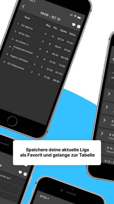 Dart Rangliste App-Screenshot